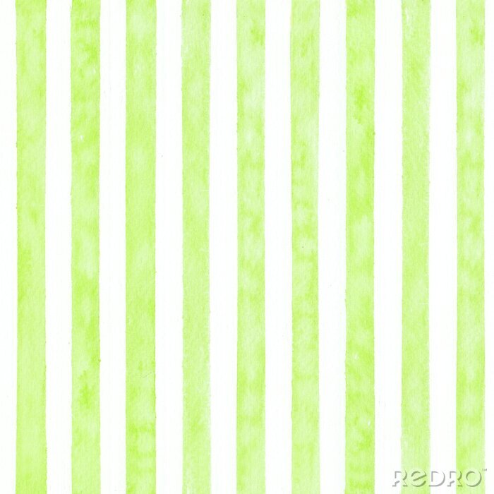 Behang Motief met witte en groene strepen