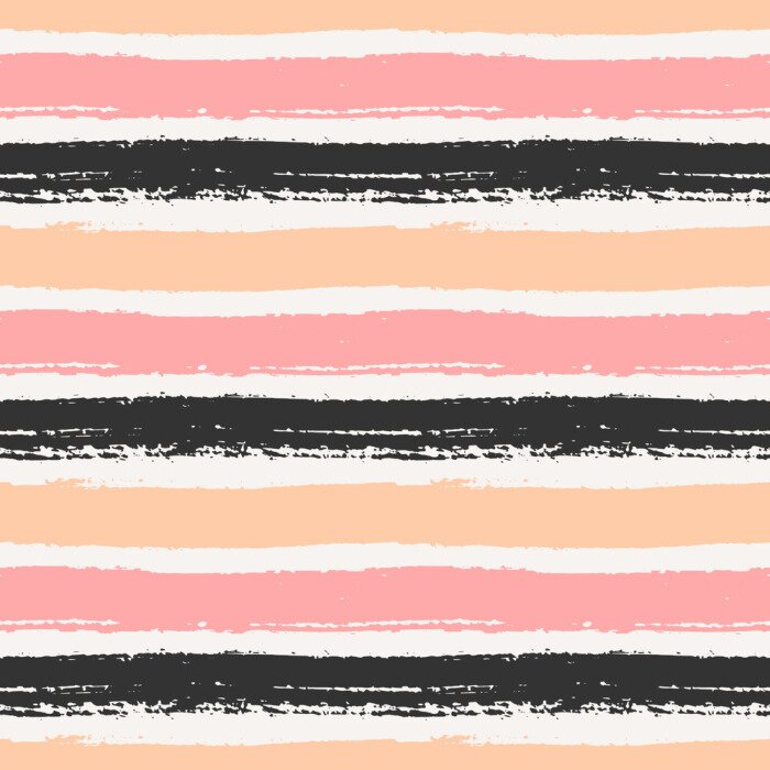 Behang Motief van geschilderde horizontale strepen