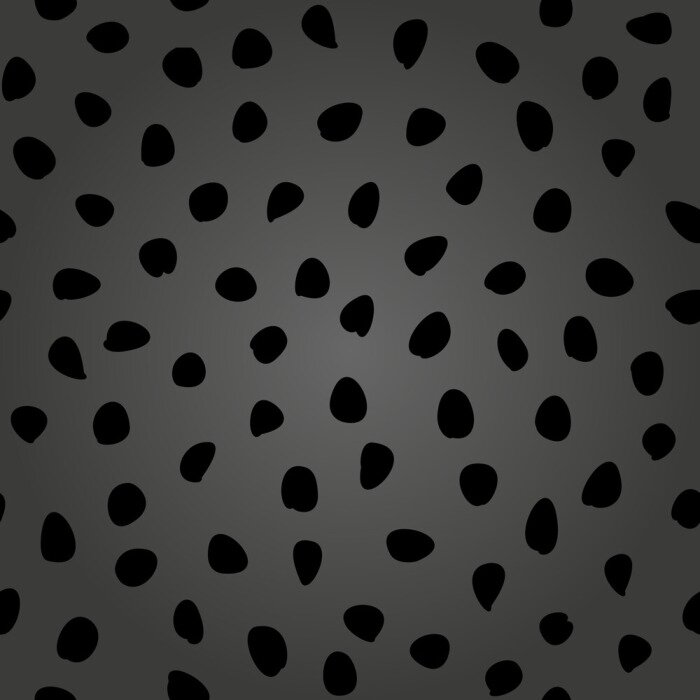 Behang Motief van stippen in grijstinten