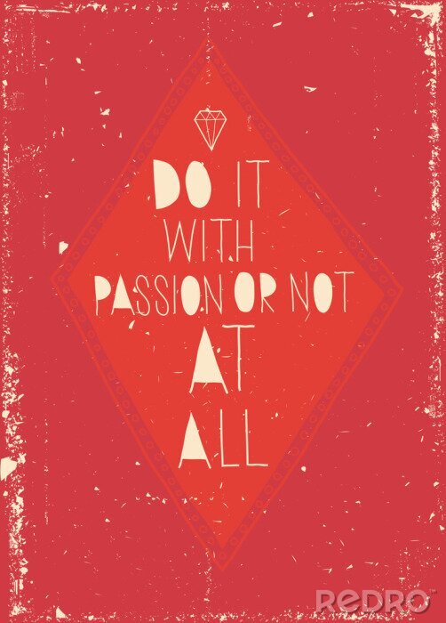 Behang Motiverende ansichtkaart met een diamant