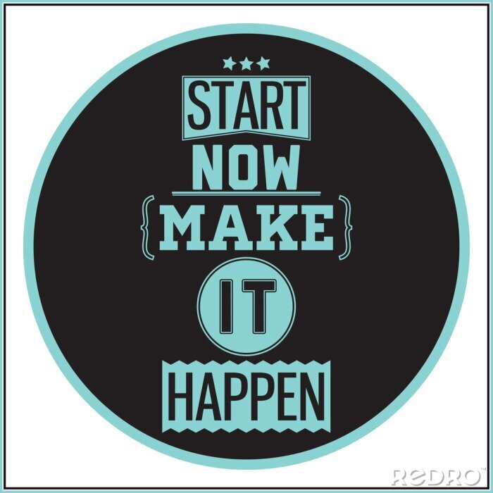 Behang Motiverende inscriptie in het Engels