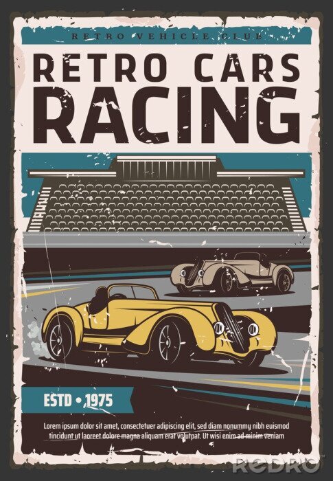 Behang Motorvoertuigen op de baan