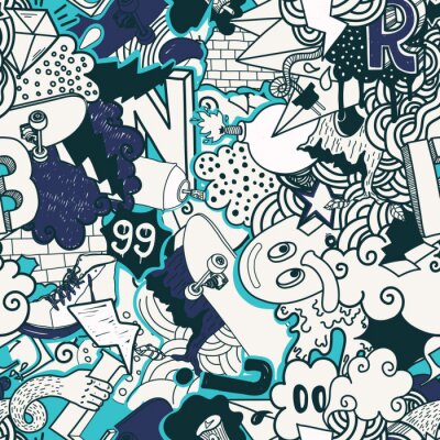 Behang Muurtekeningen voor jongeren