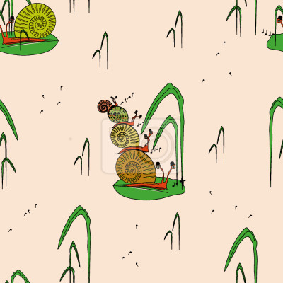 Behang Muzical slakken