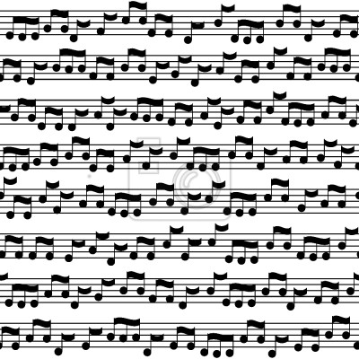 Behang muzieknoten