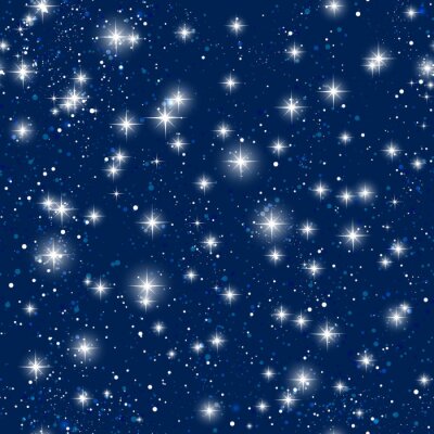 Naadloos patroon met glanzende sterren