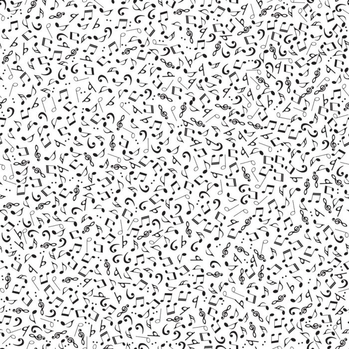 Behang Naadloos patroon met notities