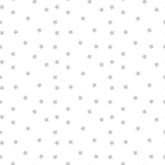 Behang Naadloos vectorpatroon met gekleurde sterren op witte achtergrond.