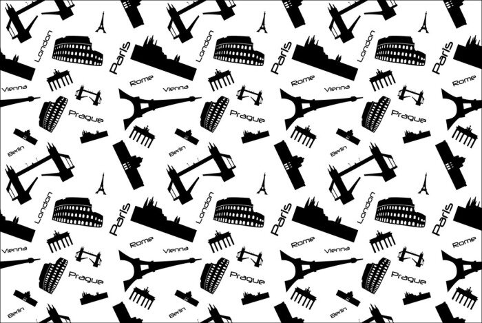 Behang Naadloze achtergrond landmark