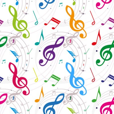 Behang naadloze achtergrond met notities