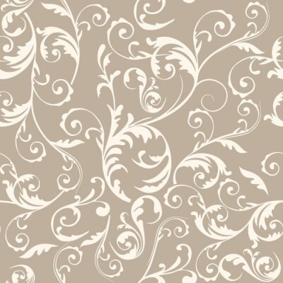 Behang Naadloze bloemenpatroonachtergrond