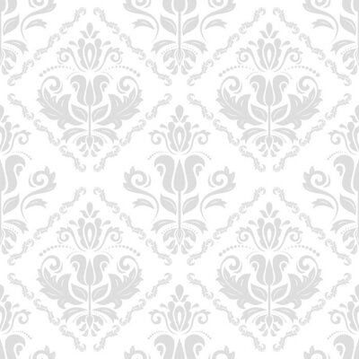Behang Naadloze damast Vector Achtergrond