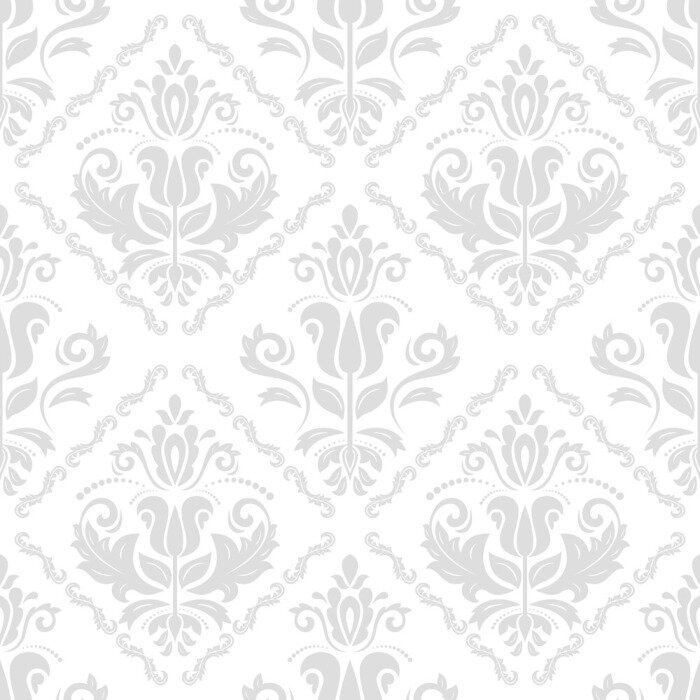 Behang Naadloze damast Vector Achtergrond