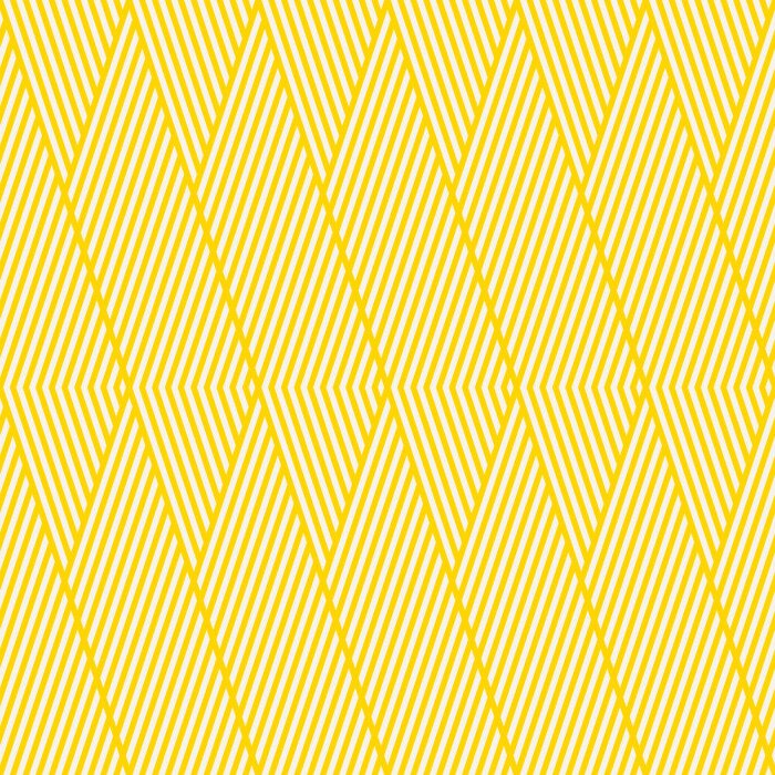 Behang naadloze gestreepte gele geometrische patroon.