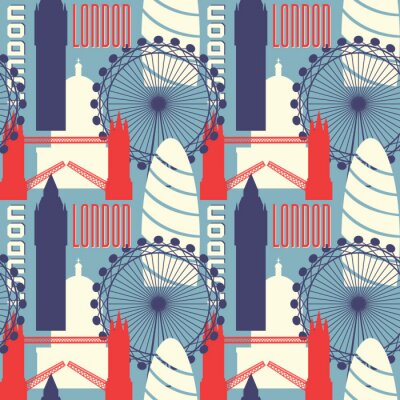 Behang Naadloze Londen Achtergrond