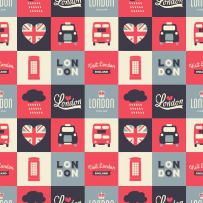 Behang Naadloze Londen Achtergrond