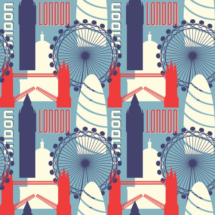 Behang Naadloze Londen Achtergrond
