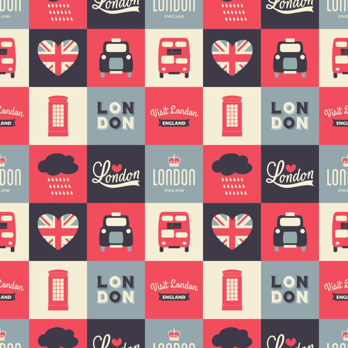 Behang Naadloze Londen Achtergrond
