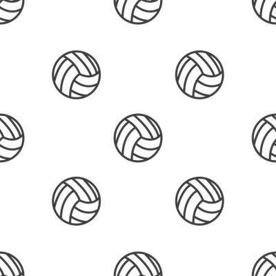 Behang naadloze patroon met Volleyball