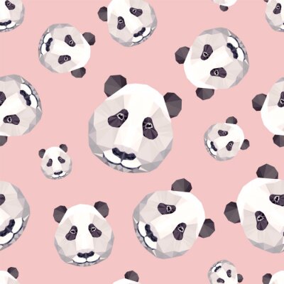 Naadloze patroon - panda