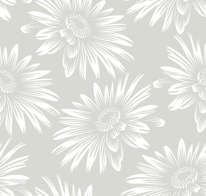 Behang Naadloze zonnebloem wallpaper