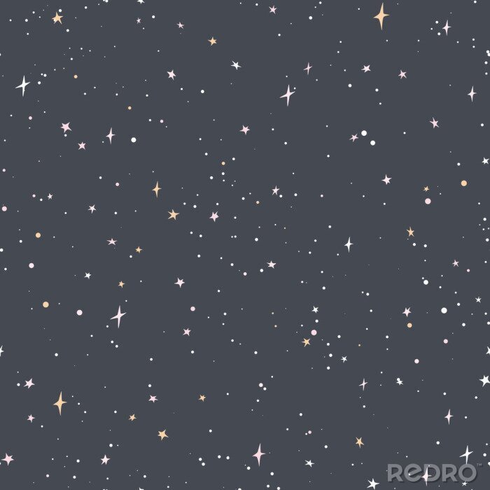 Behang Nacht hemel naadloze vector patroon