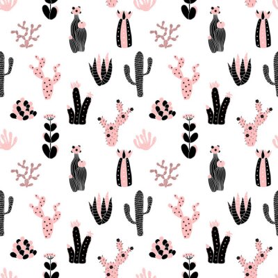 Behang Natuurmotief in roze tinten