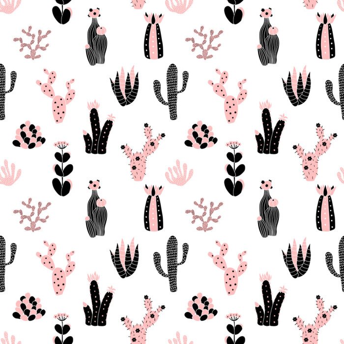 Behang Natuurmotief in roze tinten