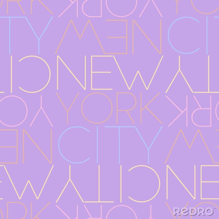 Behang New York City, USA seamless pattern
