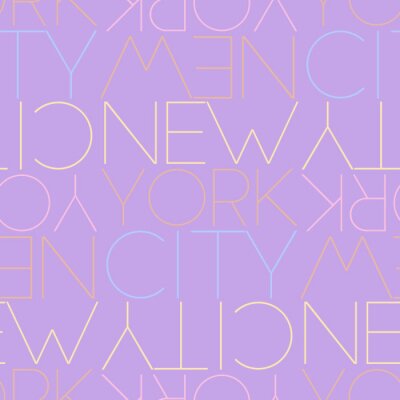 Behang New York City, USA seamless pattern