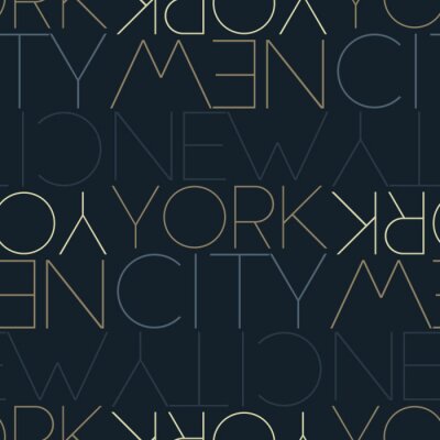 Behang New York City, USA seamless pattern