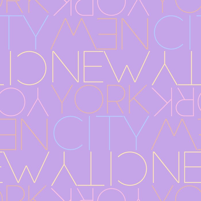 Behang New York City, USA seamless pattern