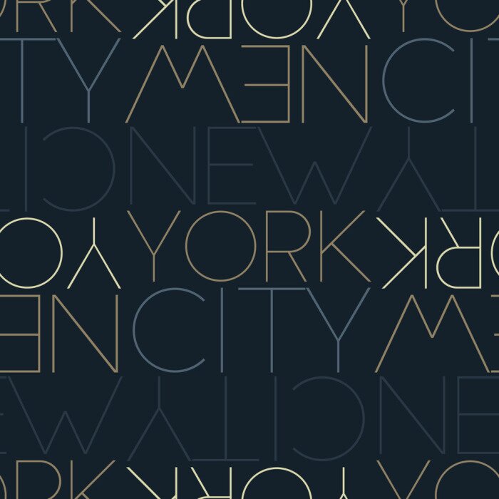 Behang New York City, USA seamless pattern