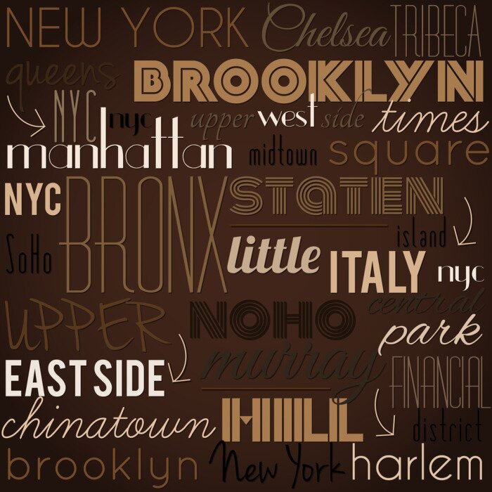 Behang New York City vector patroon.