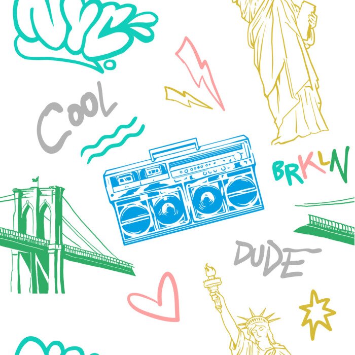 Behang New York stadspatroon