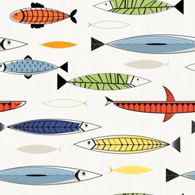 Behang Noordse vis