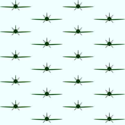 Behang Old fighter naadloze patroon achtergrond