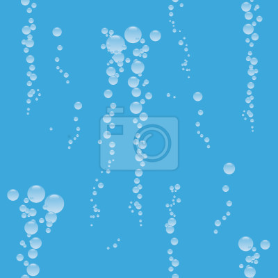 Behang Onderwater bubbels in het water