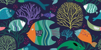 Behang Onderwater sprookjeswereld