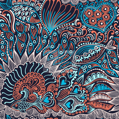 Behang Onderwaterwereld 's nachts