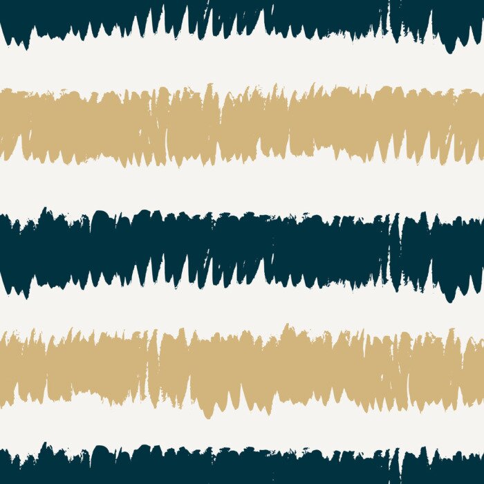 Behang Onregelmatig strepen patroon in twee kleuren