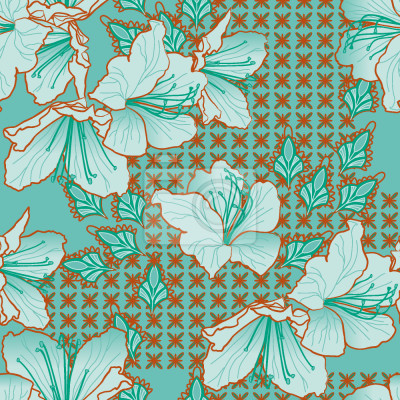 Behang Oosterse Bloesems