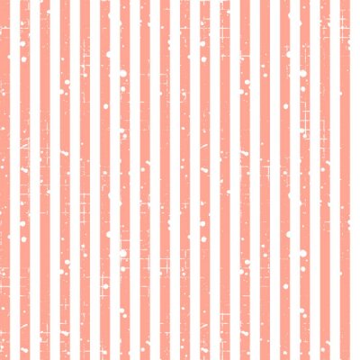 Behang Oranje strepen in oude stijl