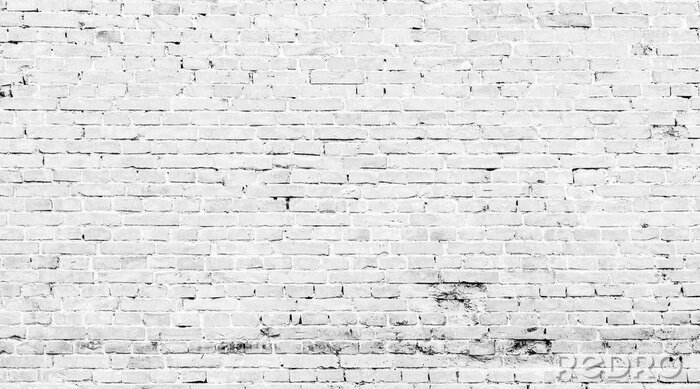 Behang Oude vervallen bakstenen muur