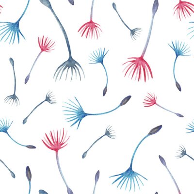 Behang Paardebloemzaden zweven in de lucht