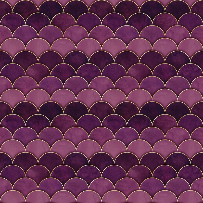 Behang Paarse ombre schubben