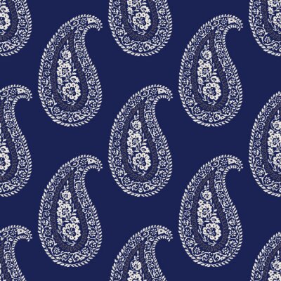 Behang Paisley muurpatroon