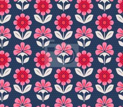 Behang palmette Bloemen