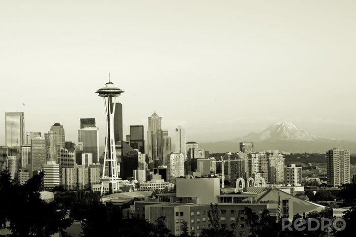 Behang Panorama van Seattle