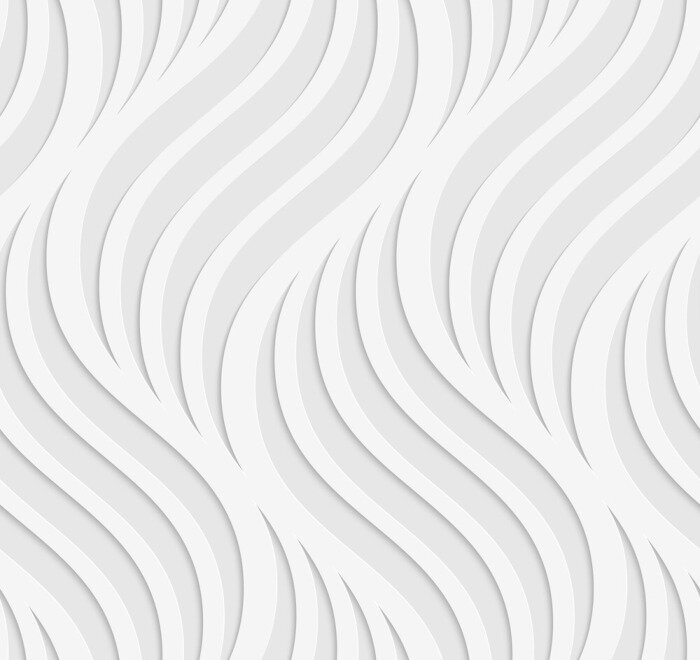 Behang Papier geknipt golvend bladeren op grijs